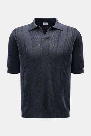04651 / A trip in a bag - Herren - Kurzarm-Strickpolo 'Johnny' navy