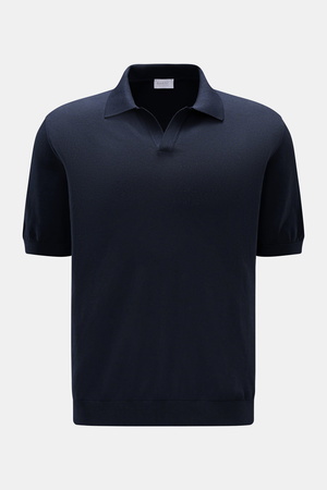04651 / A trip in a bag - Herren - Kurzarm-Strickpolo 'Johnny' navy