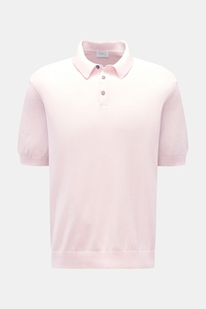 04651 / A trip in a bag - Herren - Kurzarm-Strickpolo 'Pima Cotton' rosé