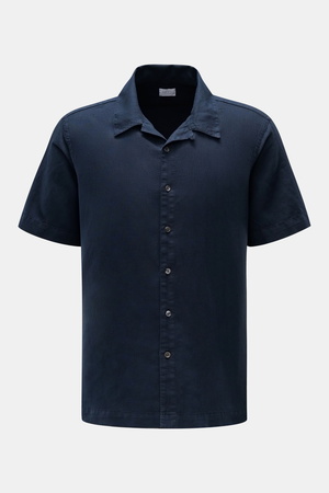 04651 / A trip in a bag - Herren - Kurzarmhemd 'Summer' Kubanischer Kragen navy