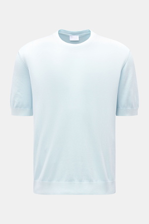 04651 / A trip in a bag - Herren - Kurzarmpullover 'Pima Cotton' pastellblau
