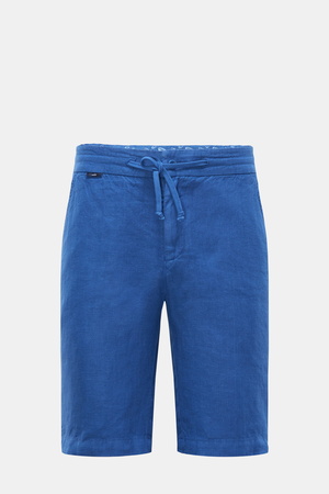 04651 / A trip in a bag - Herren - Leinen-Bermudas 'Linen Bermuda' blau