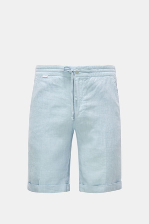 04651 / A trip in a bag - Herren - Leinen-Bermudas 'Linen Bermuda' hellblau