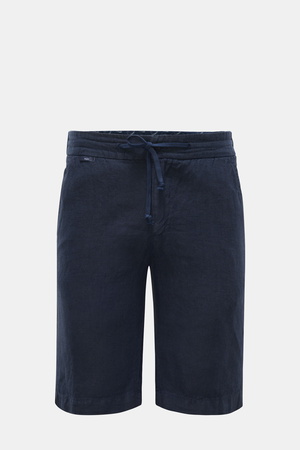 04651 / A trip in a bag - Herren - Leinen-Bermudas 'Linen Bermuda' navy