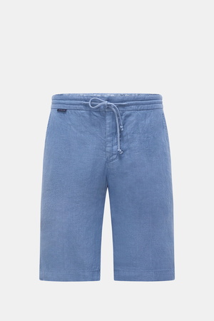 04651 / A trip in a bag - Herren - Leinen-Bermudas 'Linen Bermuda' rauchblau
