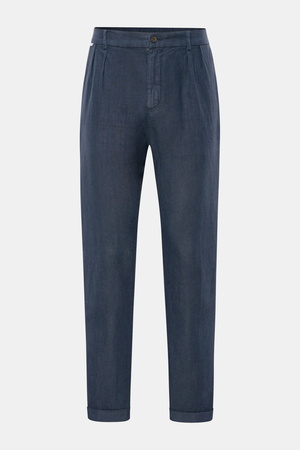04651 / A trip in a bag - Herren - Leinen-Jogpants 'Linen Pants' navy