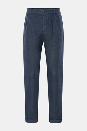 04651 / A trip in a bag - Herren - Leinen-Jogpants 'Linen Pants' navy