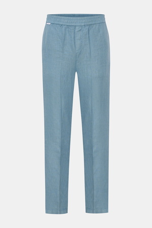 04651 / A trip in a bag - Herren - Leinen-Jogpants 'Linen Pants' rauchblau