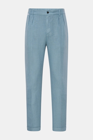 04651 / A trip in a bag - Herren - Leinen-Jogpants 'Linen Pants' rauchblau