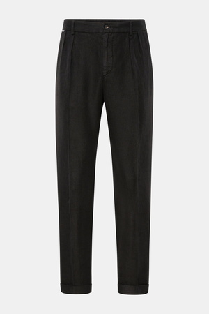 04651 / A trip in a bag - Herren - Leinen-Jogpants 'Linen Pants' schwarz