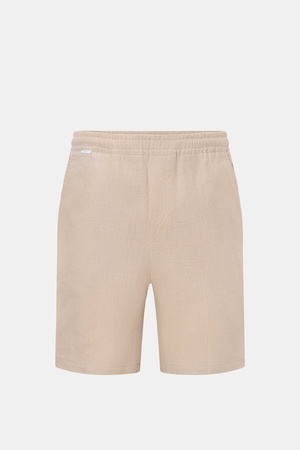 04651 / A trip in a bag - Herren - Leinen-Shorts 'Beach Bermuda 003' sand