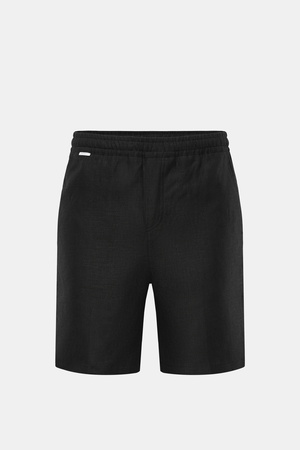 04651 / A trip in a bag - Herren - Leinen-Shorts 'Beach Bermuda 003' schwarz