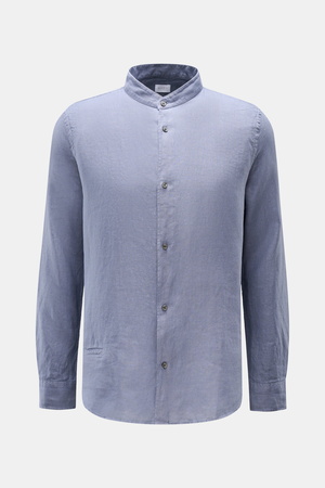 04651 / A trip in a bag - Herren - Leinenhemd 'Linen Guru' Grandad-Kragen lavender