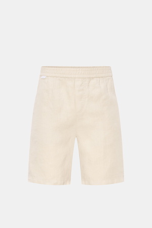04651 / A trip in a bag - Herren - Leinenshorts beige