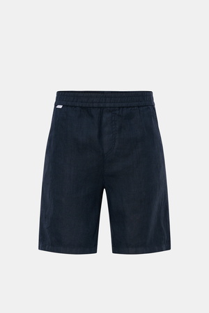 04651 / A trip in a bag - Herren - Leinenshorts navy