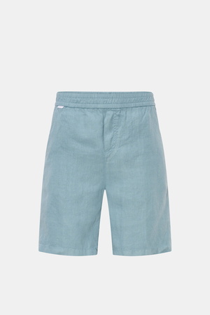 04651 / A trip in a bag - Herren - Leinenshorts rauchblau