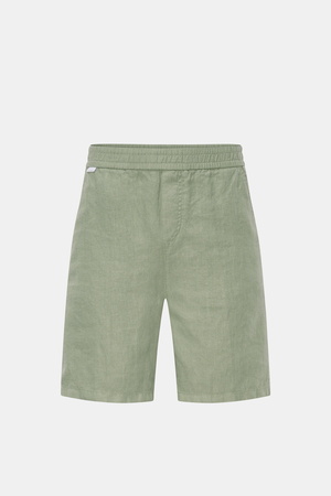 04651 / A trip in a bag - Herren - Leinenshorts salbei