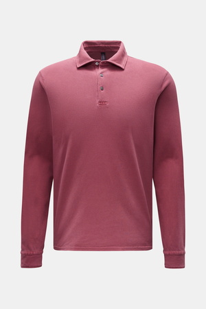 04651 / A trip in a bag - Herren - Longsleeve-Poloshirt rotbraun