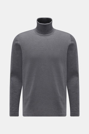 04651 / A trip in a bag - Herren - Merino Rollkragenpullover dunkelgrau