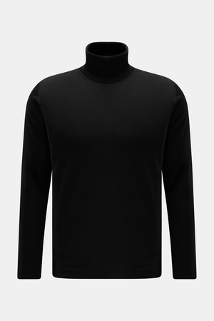 04651 / A trip in a bag - Herren - Merino Rollkragenpullover schwarz
