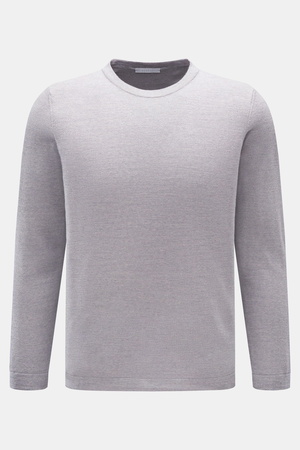 04651 / A trip in a bag - Herren - Merino Rundhalspullover grau
