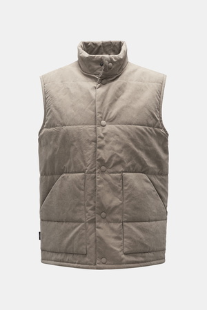 04651 / A trip in a bag - Herren - Outdoorweste 'Waxed Vest' beige