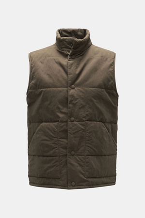 04651 / A trip in a bag - Herren - Outdoorweste 'Waxed Vest' oliv