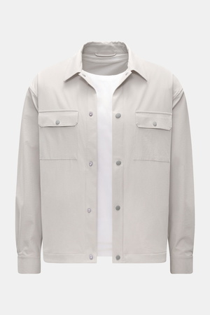 04651 / A trip in a bag - Herren - Overshirt 'Packable Jacket' hellgrau