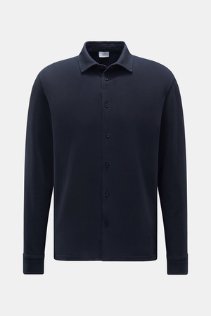 04651 / A trip in a bag - Herren - Piqué-Hemd schmaler Kragen navy