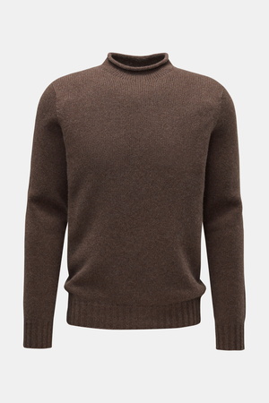 04651 / A trip in a bag - Herren - Pullover 'Blended Mock' braun