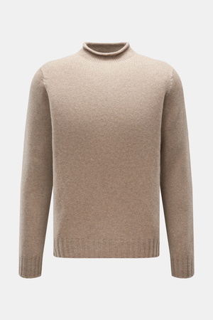 04651 / A trip in a bag - Herren - Pullover 'Blended Mock' hellbraun