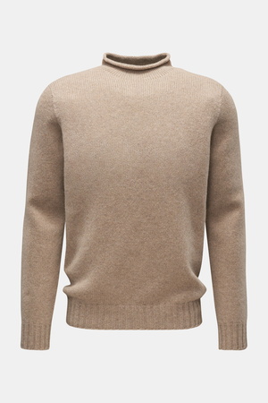 04651 / A trip in a bag - Herren - Pullover 'Blended Mock' hellbraun