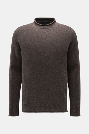 04651 / A trip in a bag - Herren - Pullover 'Shetland Crew' braun