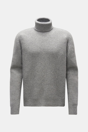 04651 / A trip in a bag - Herren - Rollkragenpullover 'Blended Ricecorn Turtle' grau