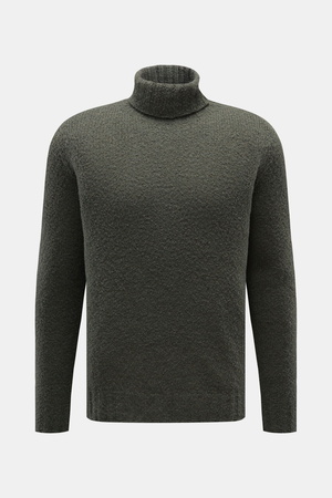 04651 / A trip in a bag - Herren - Rollkragenpullover 'Chunky Turtle' dunkelgrün