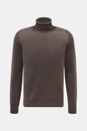 04651 / A trip in a bag - Herren - Rollkragenpullover 'Foggy Turtle' graubraun