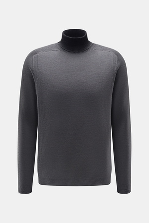 04651 / A trip in a bag - Herren - Rollkragenpullover grau