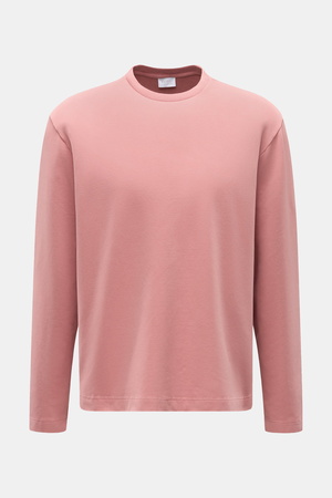 04651 / A trip in a bag - Herren - Rundhals-Longsleeve 'If Tee' altrosa
