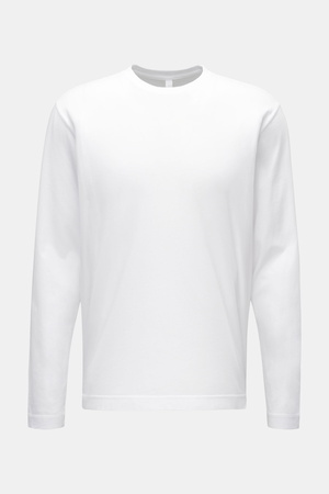 04651 / A trip in a bag - Herren - Rundhals-Longsleeve 'Oyster Jersey Tee' weiß