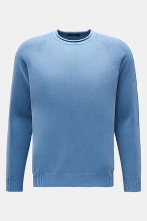 04651 / A trip in a bag - Herren - Rundhals-Pullover 'Cotton Crew' rauchblau