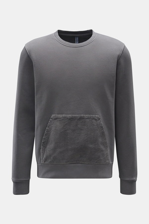 04651 / A trip in a bag - Herren - Rundhals-Sweatshirt 'Cord Crew' grau