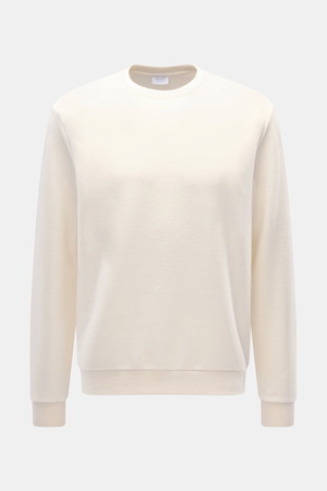 04651 / A trip in a bag - Herren - Rundhals-Sweatshirt creme