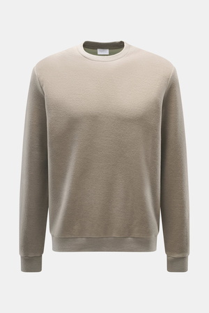 04651 / A trip in a bag - Herren - Rundhals-Sweatshirt taupe