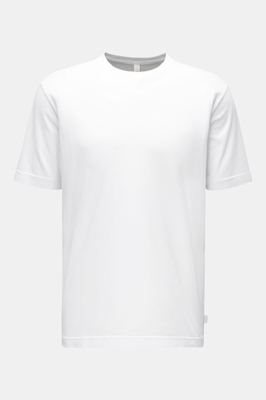 04651 / A trip in a bag - Herren - Rundhals-T-Shirt 'Oyster Jersey Tee' weiß