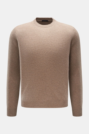04651 / A trip in a bag - Herren - Rundhalspullover beige meliert