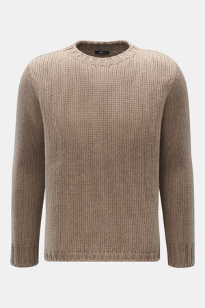 04651 / A trip in a bag - Herren - Rundhalspullover 'Blended Crew' beige