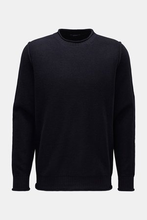 04651 / A trip in a bag - Herren - Rundhalspullover 'Boiled Crewneck' navy