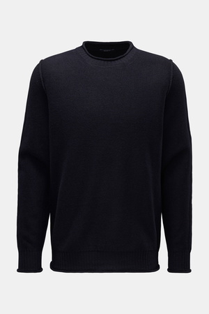 04651 / A trip in a bag - Herren - Rundhalspullover 'Boiled Crewneck' navy