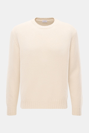 04651 / A trip in a bag - Herren - Rundhalspullover 'Boucle Crew' beige
