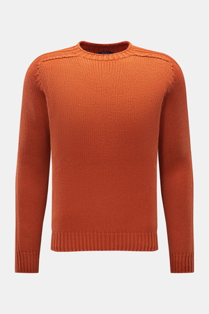 04651 / A trip in a bag - Herren - Rundhalspullover 'Foggy' orange